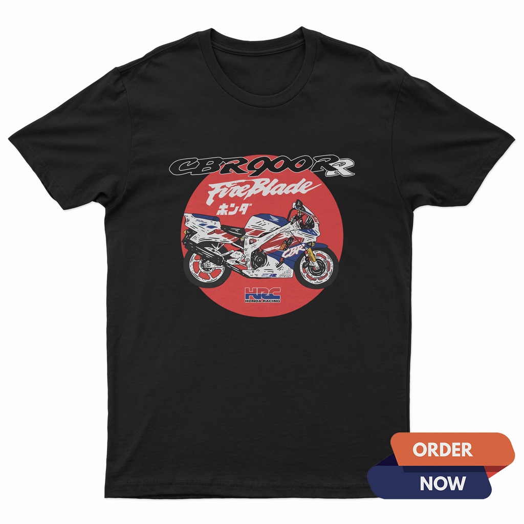 KAOS HONDA CBR900RR / T-SHIRT DISTRO / KAOS BAJU OTOMOTIF / OLD SCHOOL