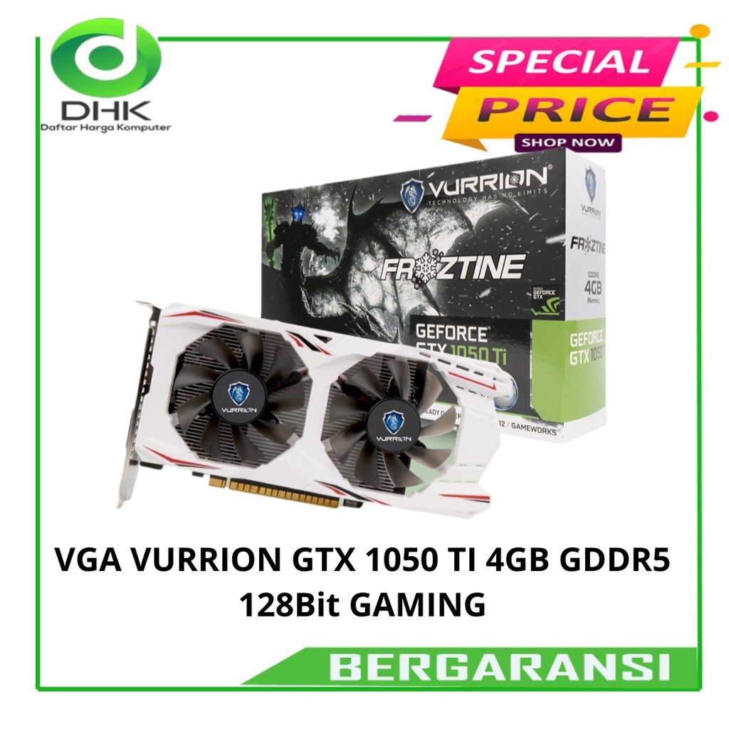 VGA VURRION GTX 1050 TI 4GB GDDR5 128Bit