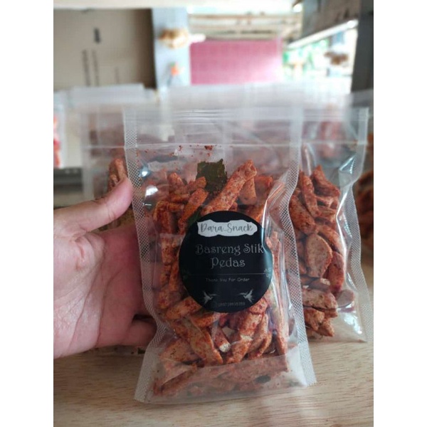 

Basreng stik pedas (100 gram), BELI 10 PCS FREE 1 PCS