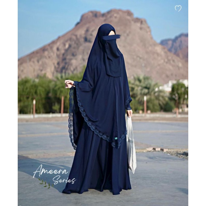 SET GAMIS SYAR'I AMEERA EID SERIES BY MAHIRA INDONESIA