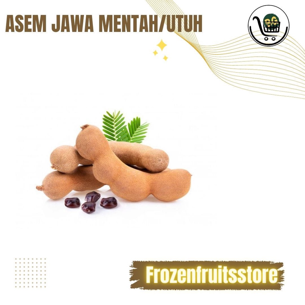 

Buah asem segar 250gr, buah asem jawa utuh matang