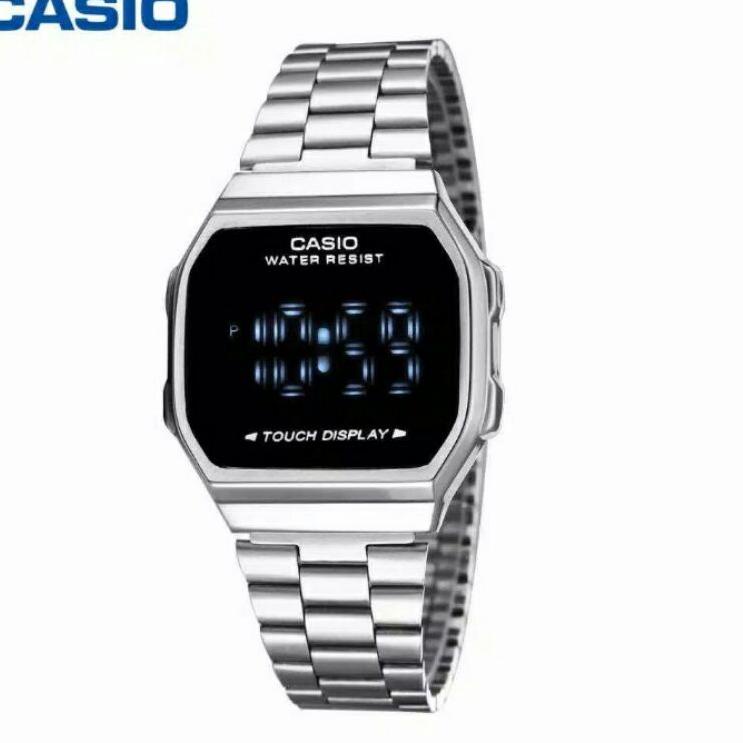 COD_ Jam tangan wanita Casio touch screen stainless ‣ PWR.25Ja23ғ
