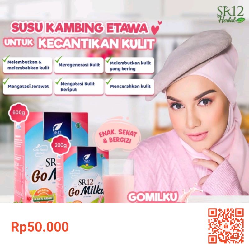 

IMUN BOOSTER / SR12 / SUSU KAMBING ETAWA / SUSU ETAWA BUBUK GO MILKU SR12 600 Gr