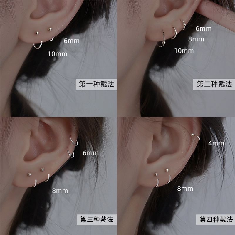 Anting Baja Titanium Korea Selatan Anting Tulang Telinga Baru Anting Aksesoris Hadiah