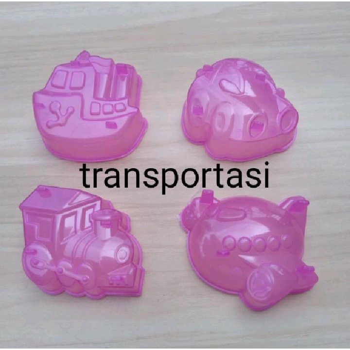 Cetakan Bento Puding Coklat Jelly Mobil Transportasi Cetakan Nasi Bentuk Transportasi Cetakan Plastik Agar Agar Bentuk Lucu