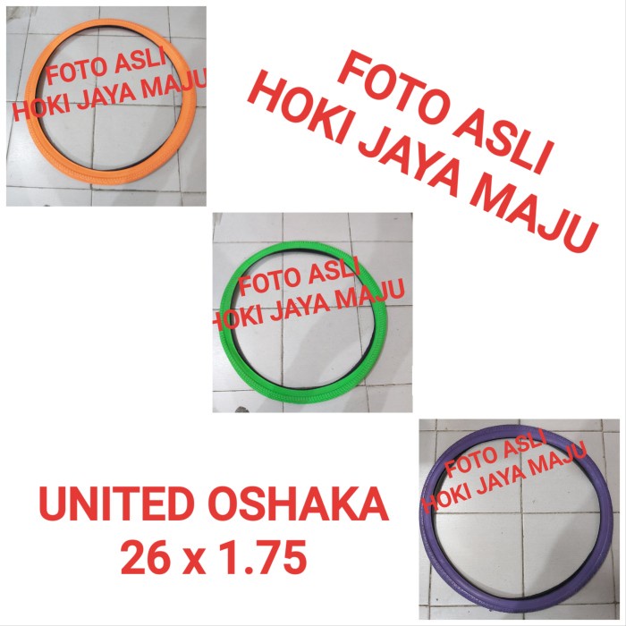 BAN LUAR 26 X 1.75 175 SEPEDA UNITED OSHAKA ORI ORIGINAL