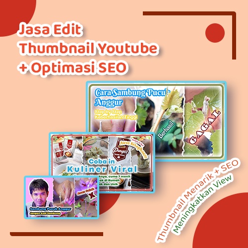 [PROMO] Jasa Edit Thumbnail Youtube dan Optimasi SEO (Judul, Deskripsi, Tag)