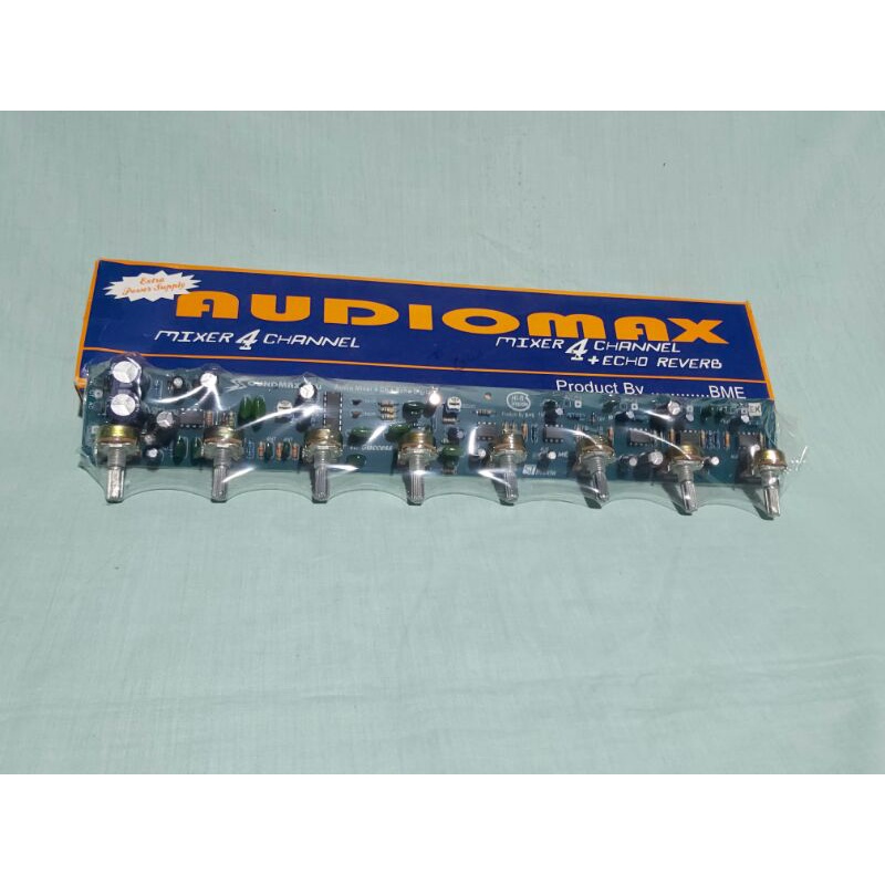 AUDIOMAX BME-MIXER 4 CHANNEL +ECHO REVERB EXTRA POWER SUPPLY