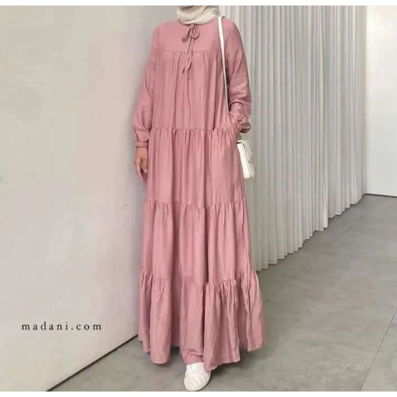 Abaya premium rempel  madani thelabel