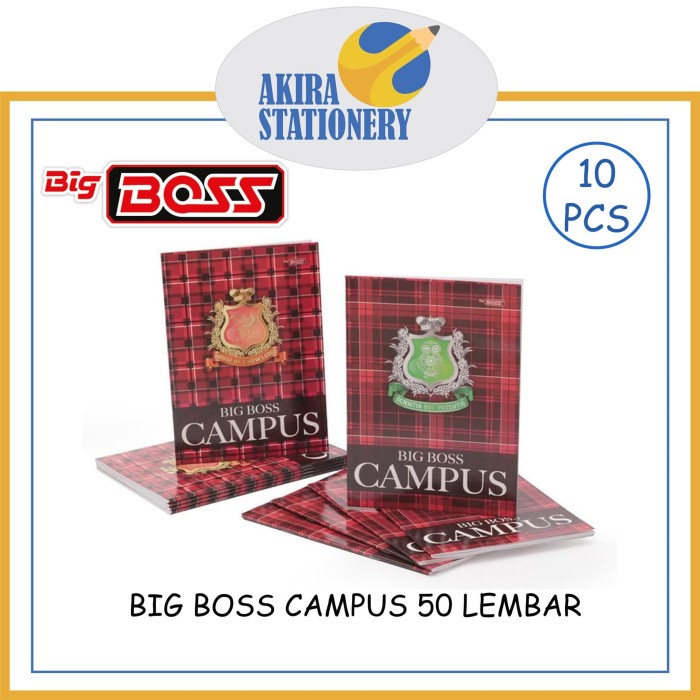 

Bts Buku Tulis Big Boss Campus 50 Lembar (10 Pcs)