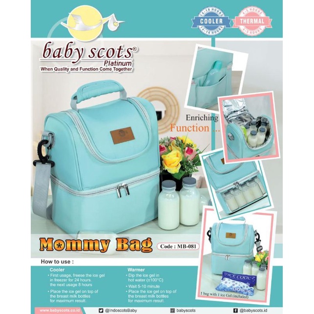 Baby Scots Platinum Mommy Bag Cooler Bag MB-081 / Tas Asi