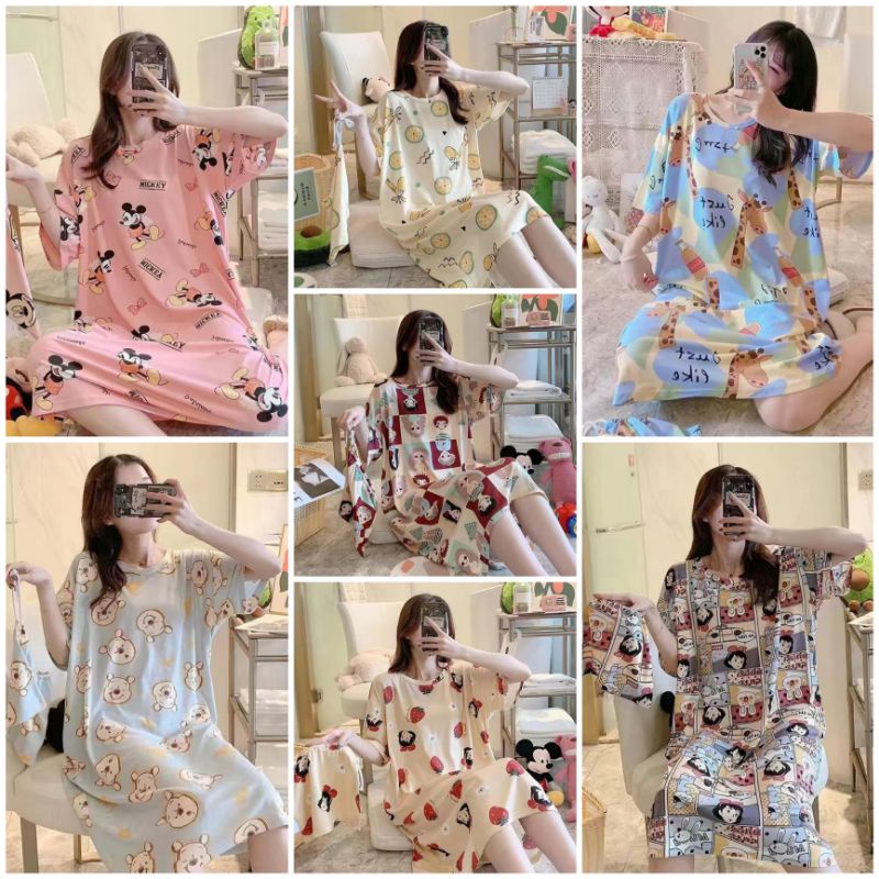 Daster Import Baju Tidur Wanita Murah / Daster Wanita Oversize C02-C1, CO5-T