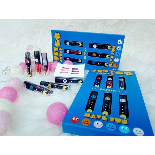 { 1 PACK } PACMAN TINT - PNF 6in1 Pac Man Liptint Peiyen Just Go Ahead Have Fun