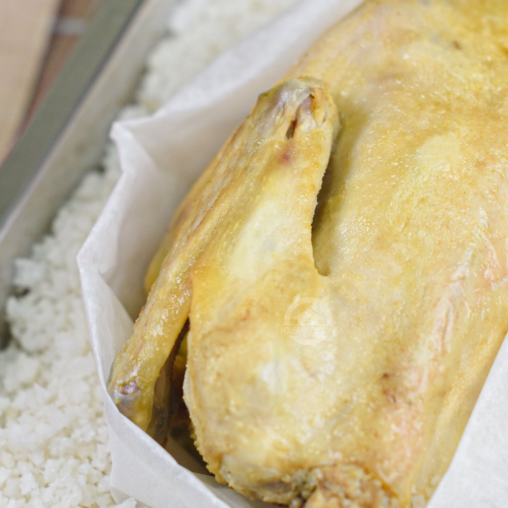 Salt Baked kampung Chicken / Free Range Chicken 750-950 Gr