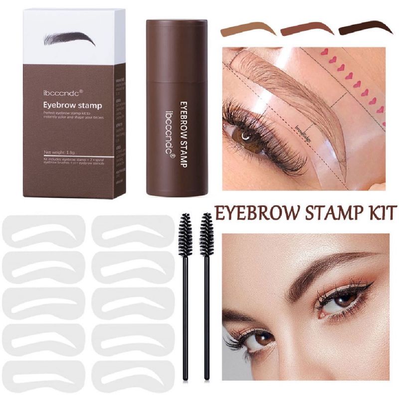 Eyebrow Powder Cetak Alis Alis Stample Tahan Lama Waterproof