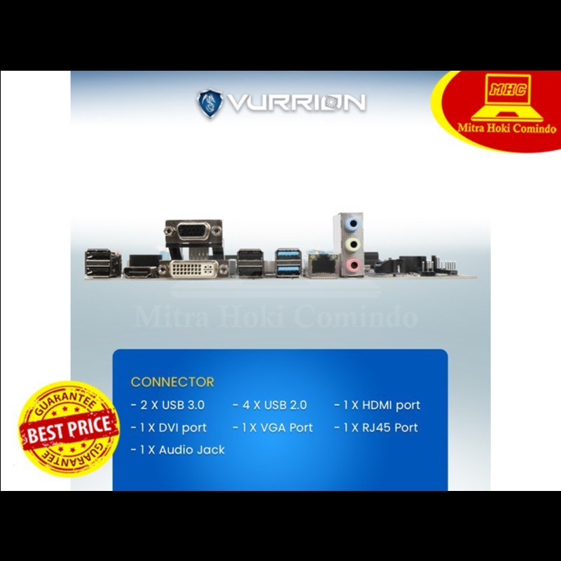 MOTHERBOARD MOBO VURRION DURAVEL H61M SV2 ORIGINAL