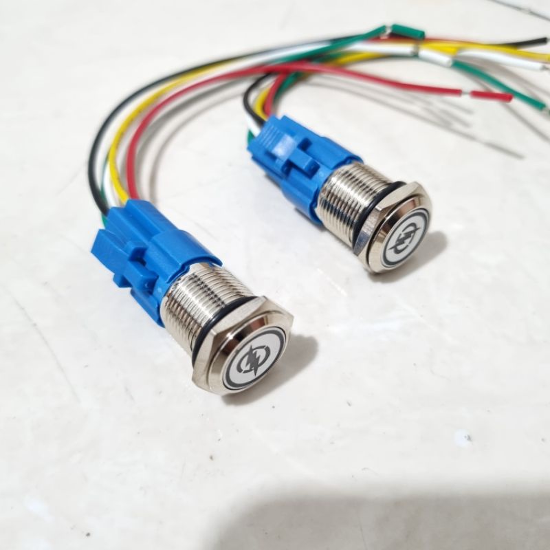 SAKLAR STARTER NYALA LOGO LED UNIVERSAL