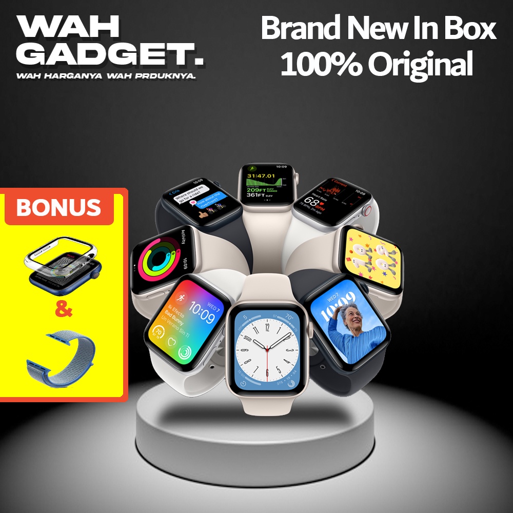 Apple Watch SE 2nd Gen 40mm / 44mm GPS Only Garansi Apple 1 Tahun