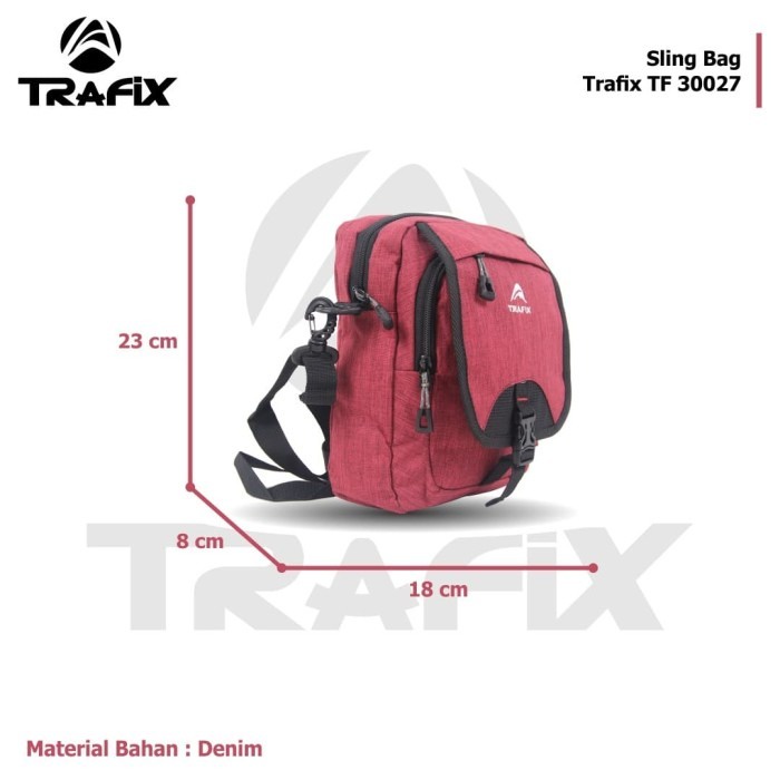 [KLIKTAS] Tas slempang pria TRAFIX - TF 30027 - sling bag gaul
