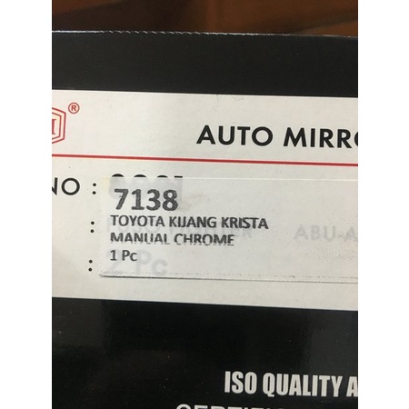 Spion Kijang Krista Manual Chrome New