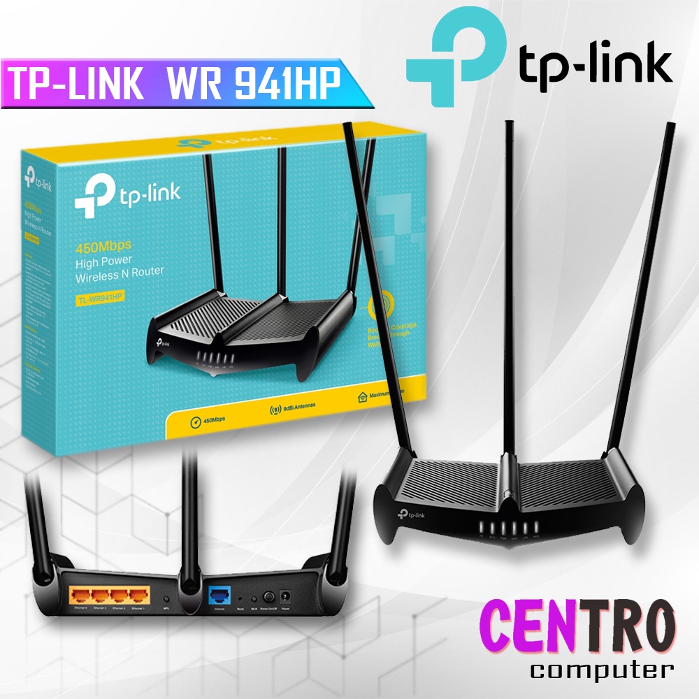 Jual Tp Link Tl Wr Hp Mbps Wireless N High Power Router Tplink