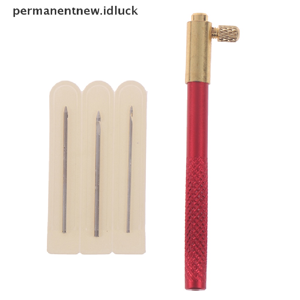 [luckypermanentnew] Bordir Tambour Crochet Hooks Alat Rajut Dengan 3s French Crochet [ID]