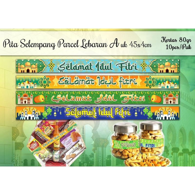 

selempang pita parcel idul fitri satuan
