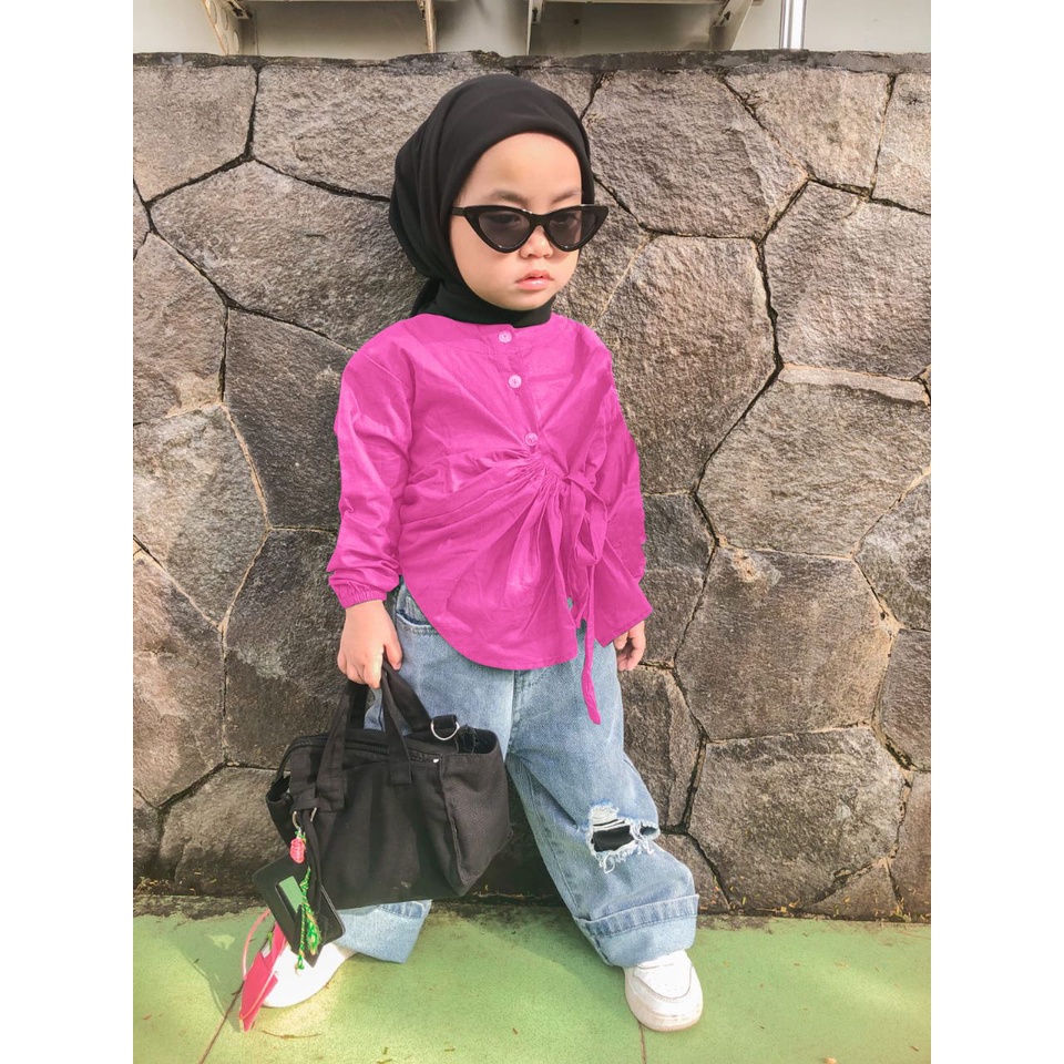 Zahra Atasan Anak Perempuan Lori Top Bahan Katun | Pakaian Anak Terlaris Umur 1-5 Tahun