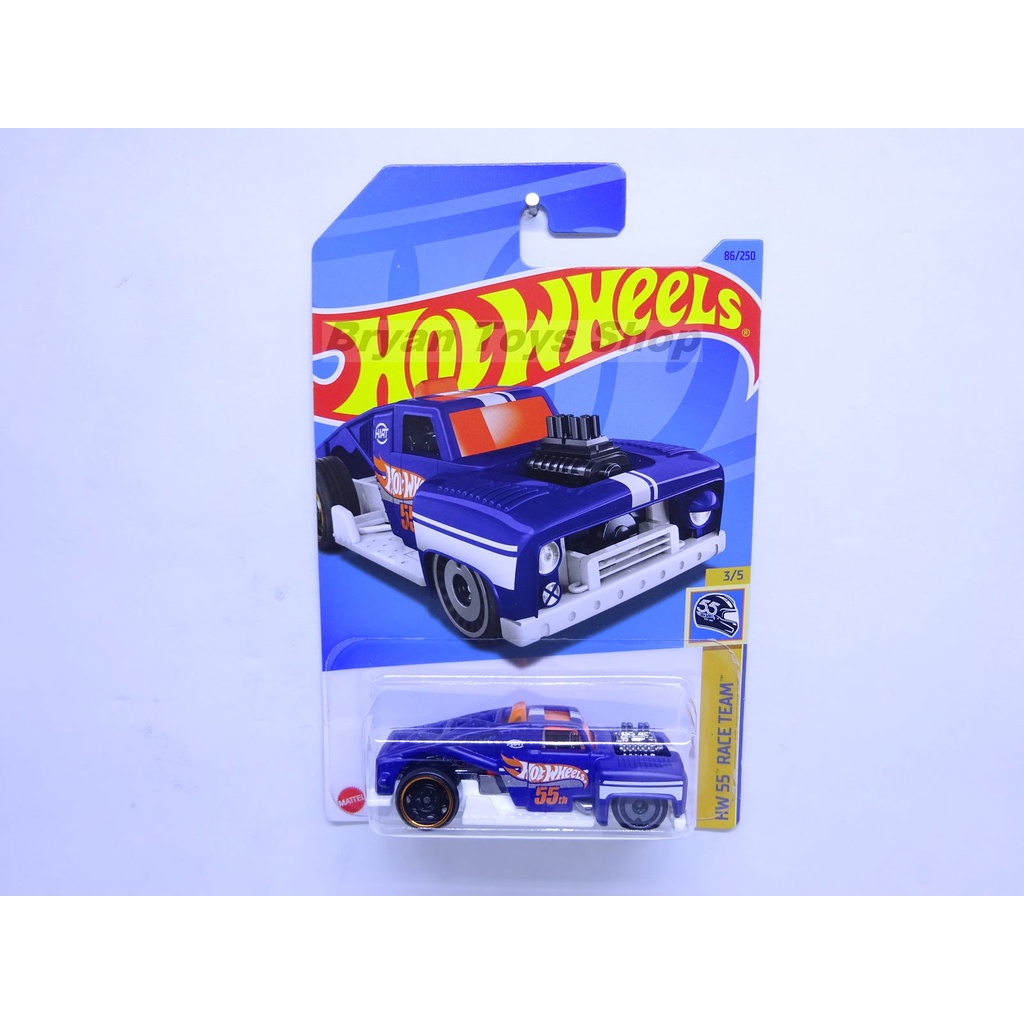 Hot Wheels Erikenstein Rod Biru Tua Tampo HW