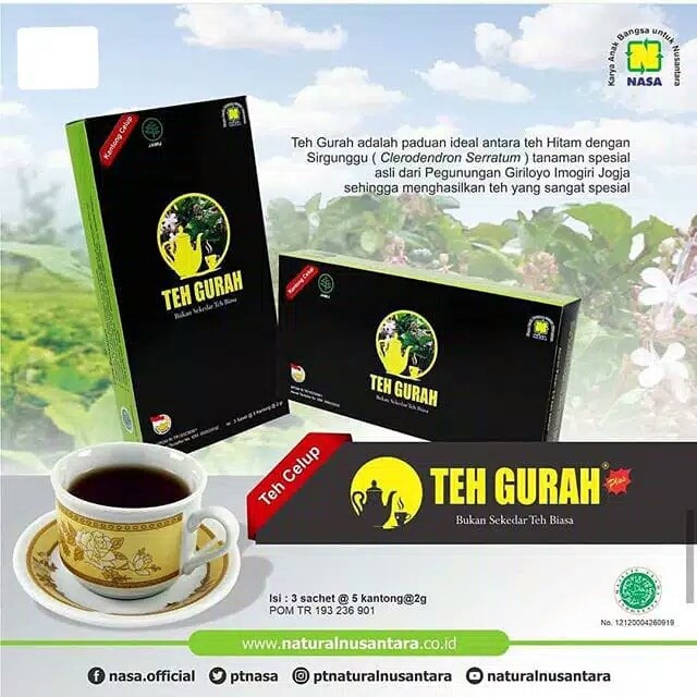 

Terlaris ✨ -Teh Gurah Nasa - Teh Herbal Nasa - Menjaga Kesehatan Tubuh - Original- 2.1.23