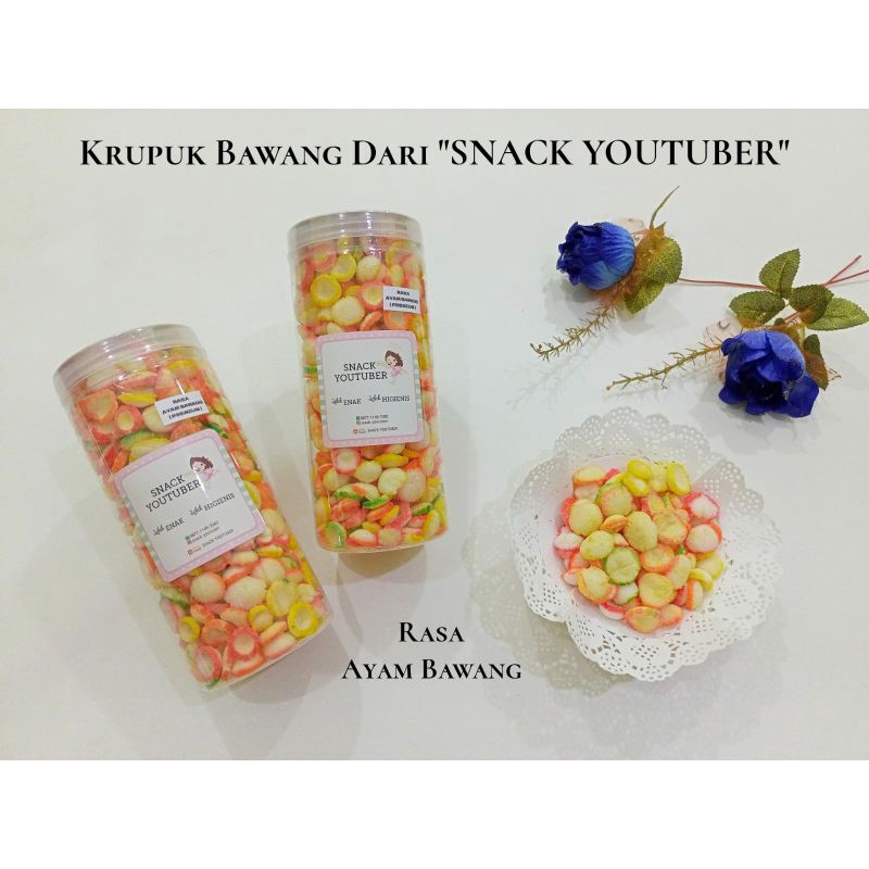 

KRUPUK BAWANG SPECIAL RASA AYAM BAWANG DARI SNACK YOUTUBER