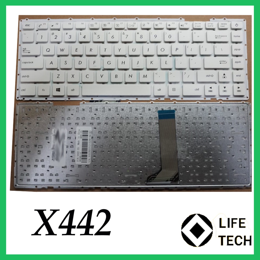 Keyboard Laptop Asus X442 SERIES X442U X442UA-GA100R X442UR A480U F442U R419U Putih