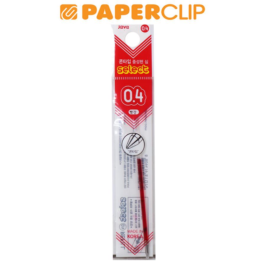 

ISI PULPEN/REFILL BALLPOINT JAVA PEN 0.4 RED SELECT