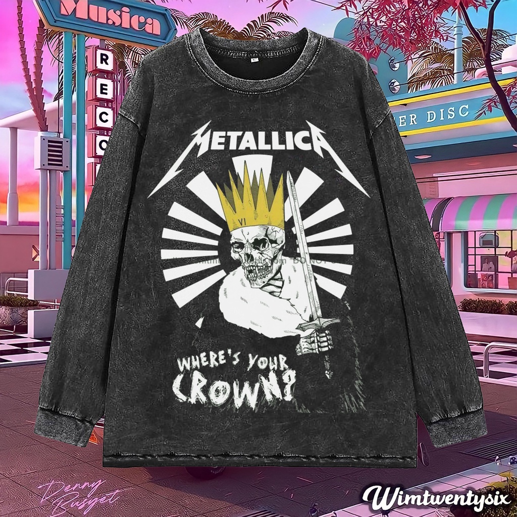 Wimtwentysix “Metallica where your crown tour” Oversized T-Shirt | Longsleeve Tee | Kaos washing