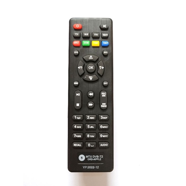 REMOT REMOTE STB MATRIX APPLE MERAH - APEL HD DVB-T2 RECEIVER UHF APLE