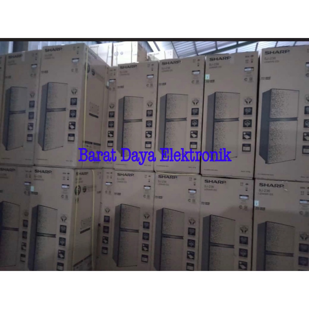 Kulkas Sharp 2 Pintu SJ236MG Kulkas Tanpa Bunga Es