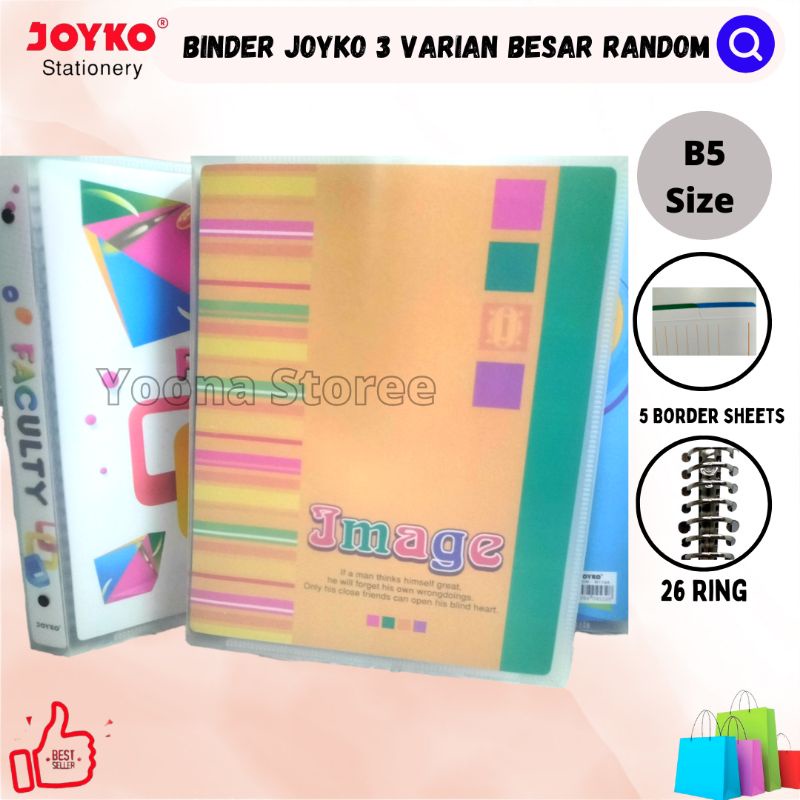 

Binder Simple Joyko / binder kuliah / ukuran B5 / 26 Holes -Pcs