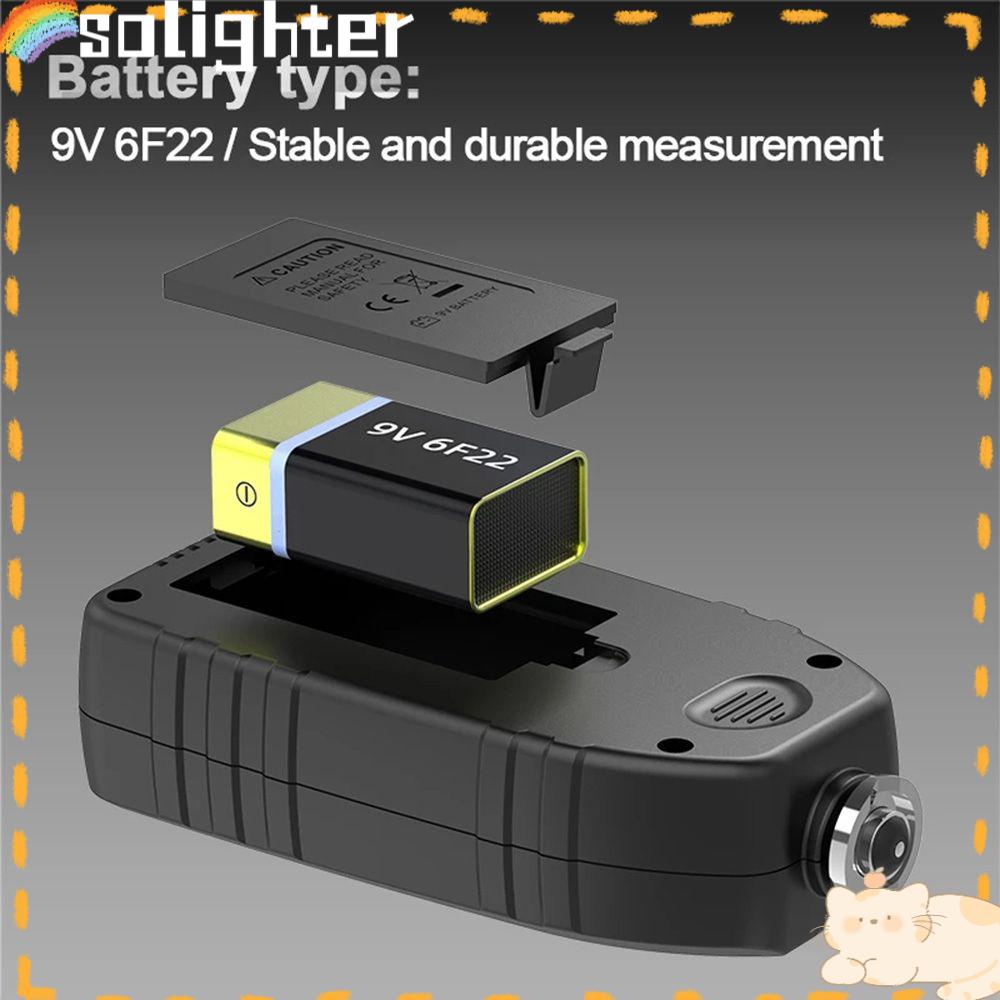 Solighter Coating Thickness Gauge TC100 Alat Cat Manual Pengukur Ketebalan Cat Mobil Film Thickness Tester