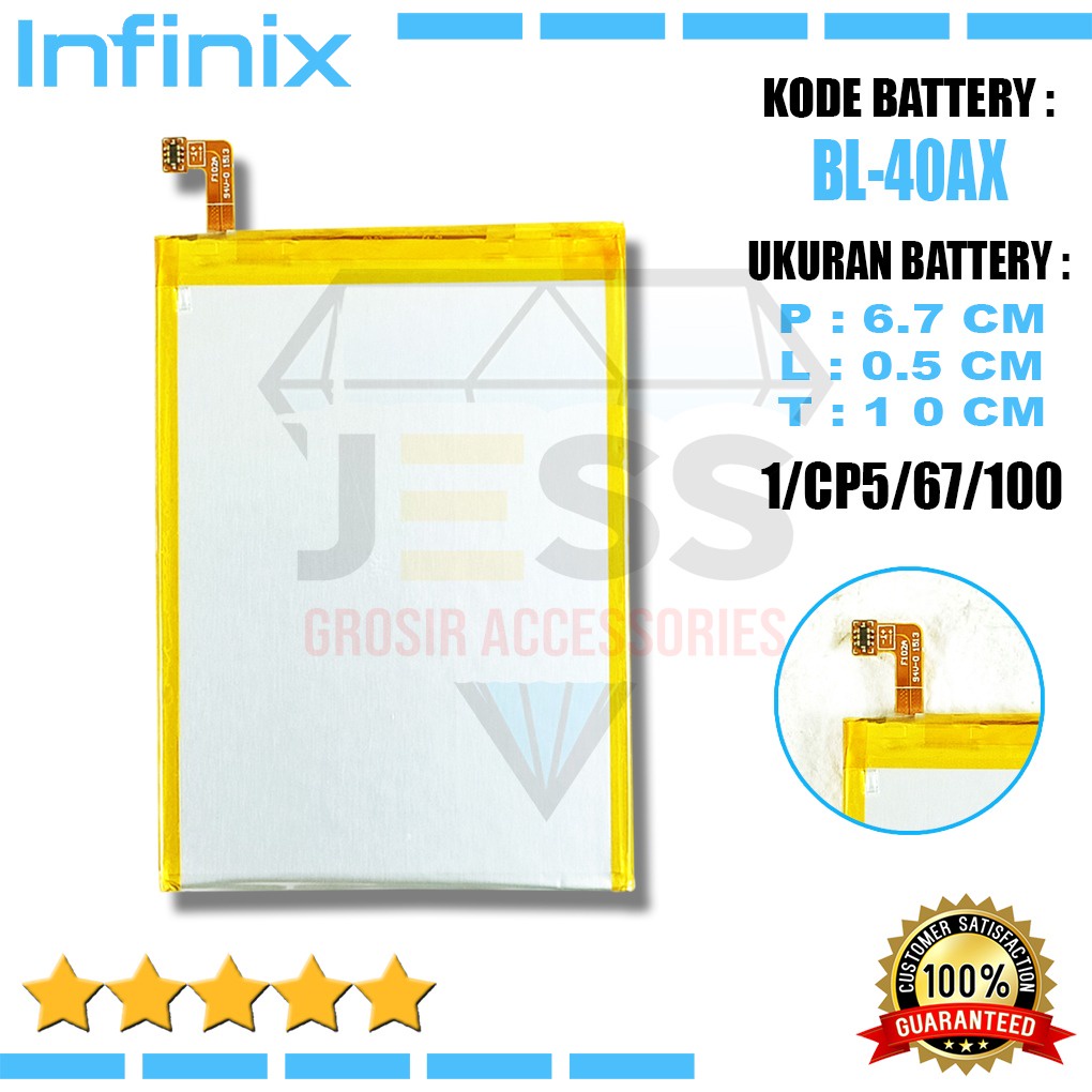 Baterai Battery Original INFINIX BL-40AX BL40AX For Type Hp Infinix Hot Note - Note 1 - X551