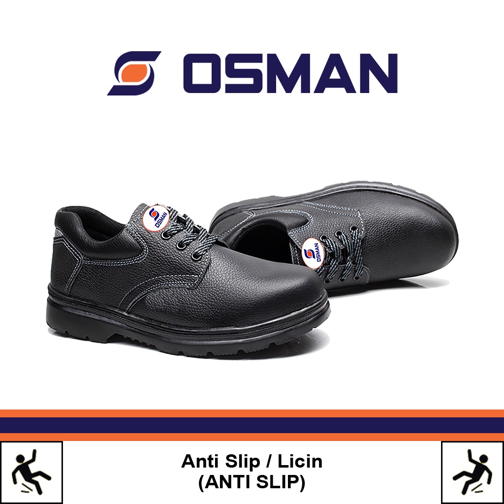 OSMAN Sepatu Safety Shoes Low Cut Sepatu Safety Ujung Besi Tipe OS-022