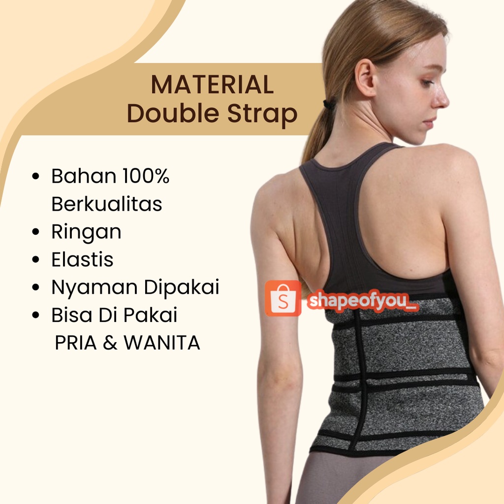 Korset Pembentuk Perut dan Pinggang Bisa Cowok dan Cewek Slim Waist Trimmer Sweat belt