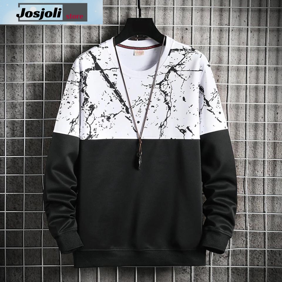 JOSJOLI_STORE/Baju Sweater Enjoy, Arnold, End, Farewell, Black/Atasan Pria Dewasa Lengan Panjang/Fit to L