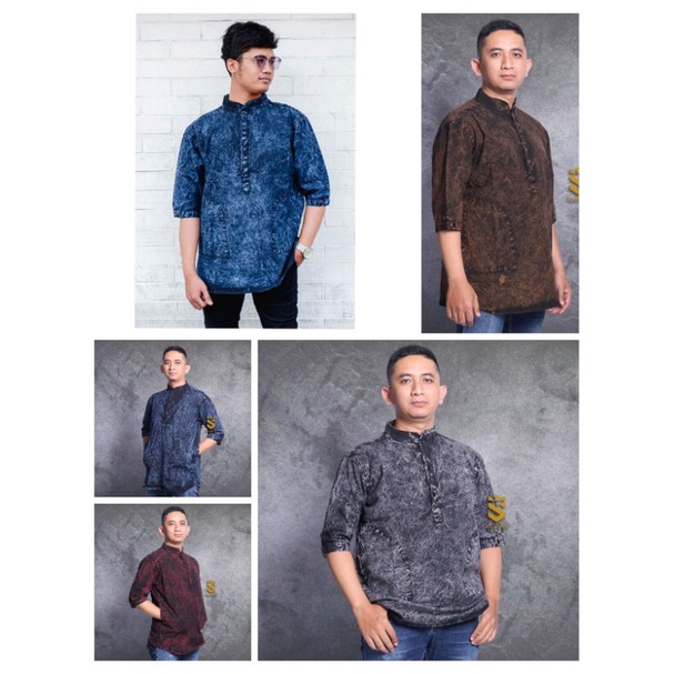 KEMEJA BAJU KOKO KURTA PAKISTAN JEANS MODEL TERBARU BAHAN PREMIUM