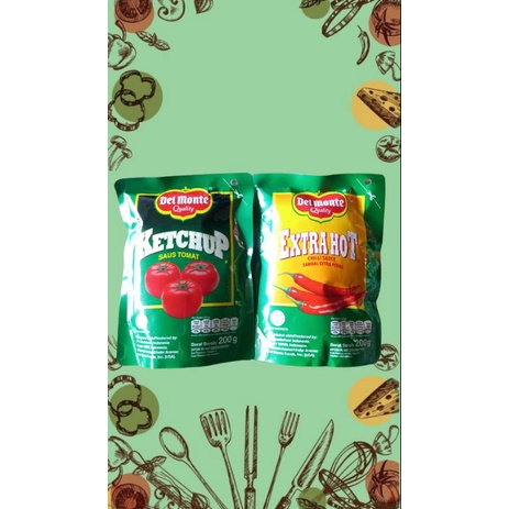 

Del Monte Ketchup dan Extra Hot 200gr