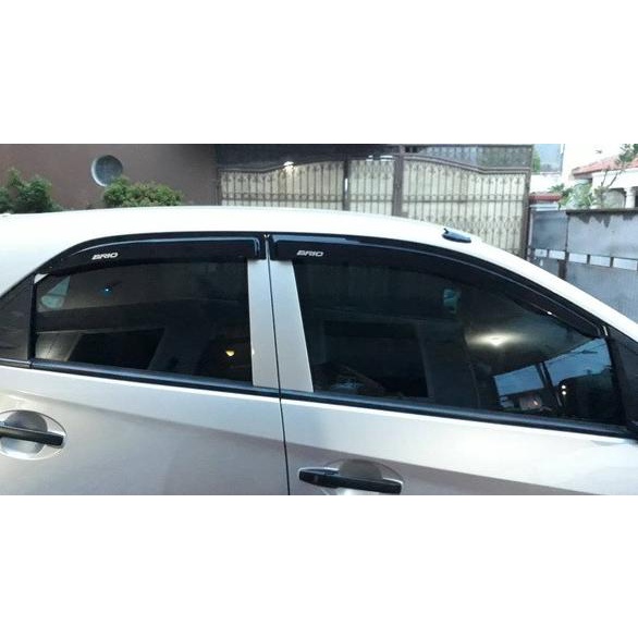 Talang Air BRIO 2011-2017 Slim Sun Visor Solid Black Brio Model Lama