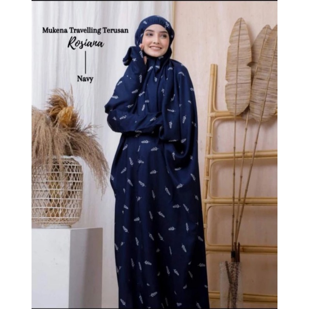 Mukena terusan dewasa rayon traveling