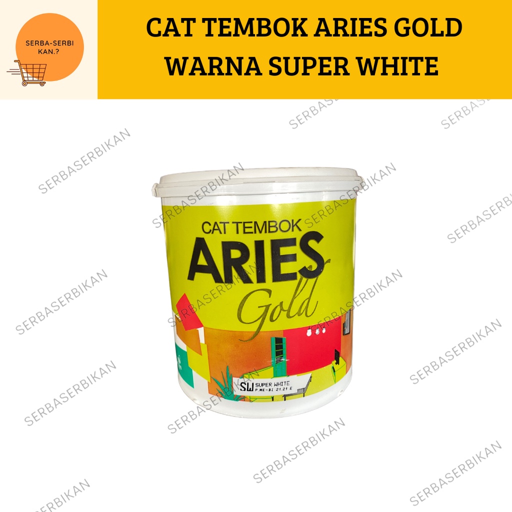 Jual CAT TEMBOK PELAPIS DINDING AVIAN ARIES GOLD 4,5kg SUPER WHITE