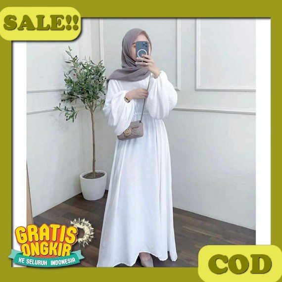 Gamis Bordir Crinkle Air Flow Jumbo Wanita Muslimah Jira Dress Mewah Elegan Kekinian Fashion Wanita 