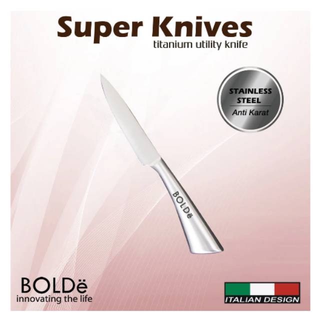 [Pisau Dapur] Bolde Knife Titanium Stainless Steel Pisau Pemotong Pisau Dapur [Knife]