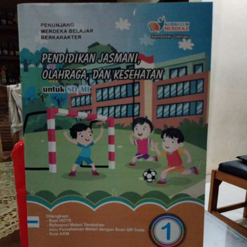 LKS Pendidikan Jasmani Olahraga dan kesehatan SD Kelas 1 Semester  genap, kurikulum merdeka, Swadaya Murni